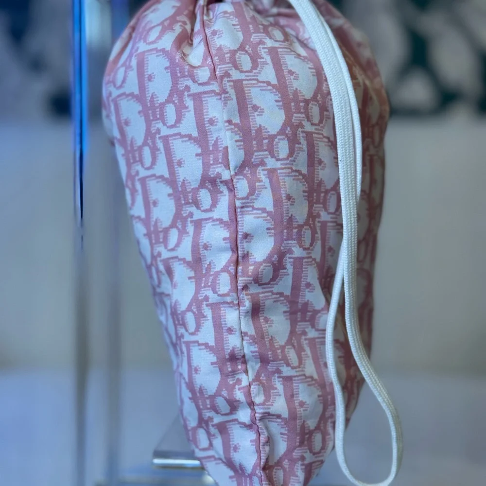 Dior Authentic Pink and Cream Trotter Transparent Crossbody bag w/pouch. RARE - Picture 13 of 16